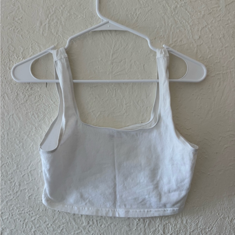 White TNA Women's Crop Top